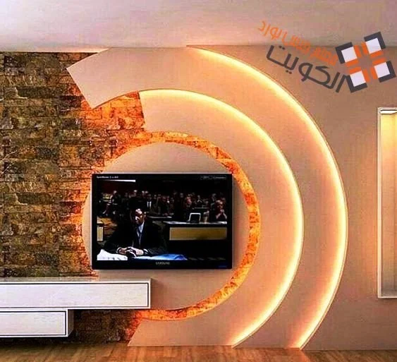 أشكال وتصاميم جبس بورد للشاشة